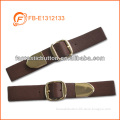 Tan color belt style leather clothing toggle for men
